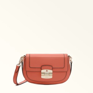 Crossbody Kabelka Furla CLUB 2 Damske Ruzove | 5182-OAWJD