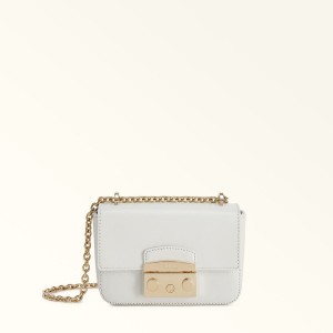 Crossbody Kabelka Furla METROPOLIS Damske Biele | 0483-CGPUT