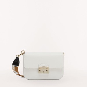 Crossbody Kabelka Furla METROPOLIS Damske Biele | 4863-YFWKP