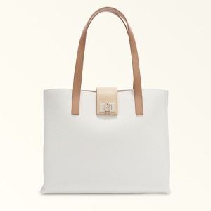 Totes Furla 1927 Damske Biele | 0294-CZPJF