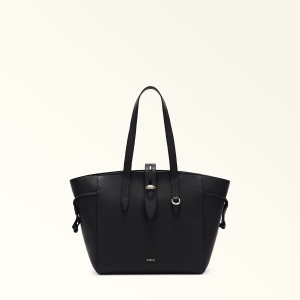 Totes Furla NET Damske Čierne | 5061-OMKGN