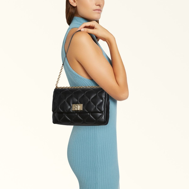 Crossbody Kabelka Furla 1927 Damske Čierne | 6294-QJRLF