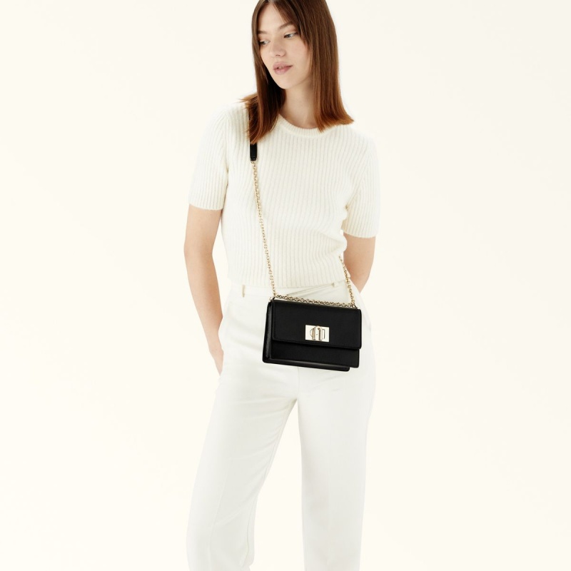 Crossbody Kabelka Furla 1927 Damske Čierne | 7401-MNCPW