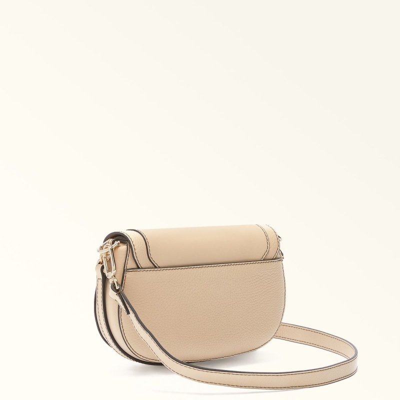 Crossbody Kabelka Furla CLUB 2 Damske Béžové | 9653-HDORS