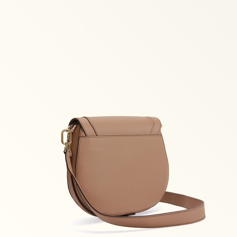 Crossbody Kabelka Furla CLUB 2 Damske Káva | 8930-GVNLK