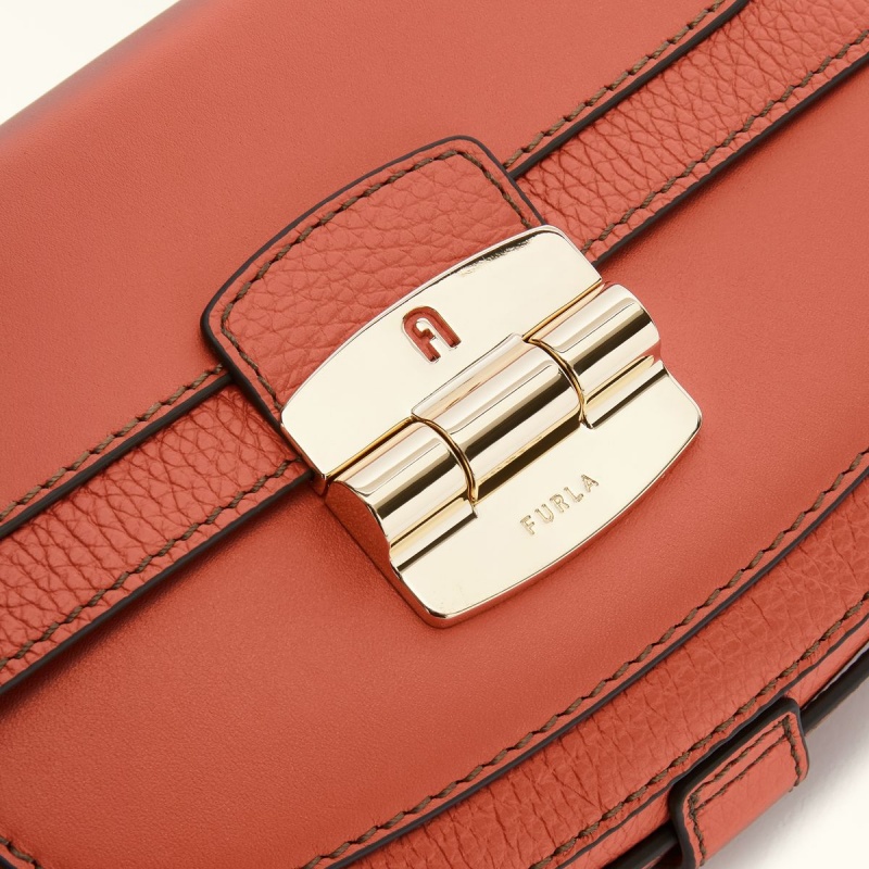 Crossbody Kabelka Furla CLUB 2 Damske Ruzove | 5182-OAWJD