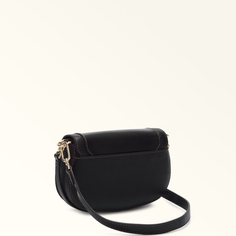 Crossbody Kabelka Furla CLUB 2 Damske Čierne | 7612-QHIYV