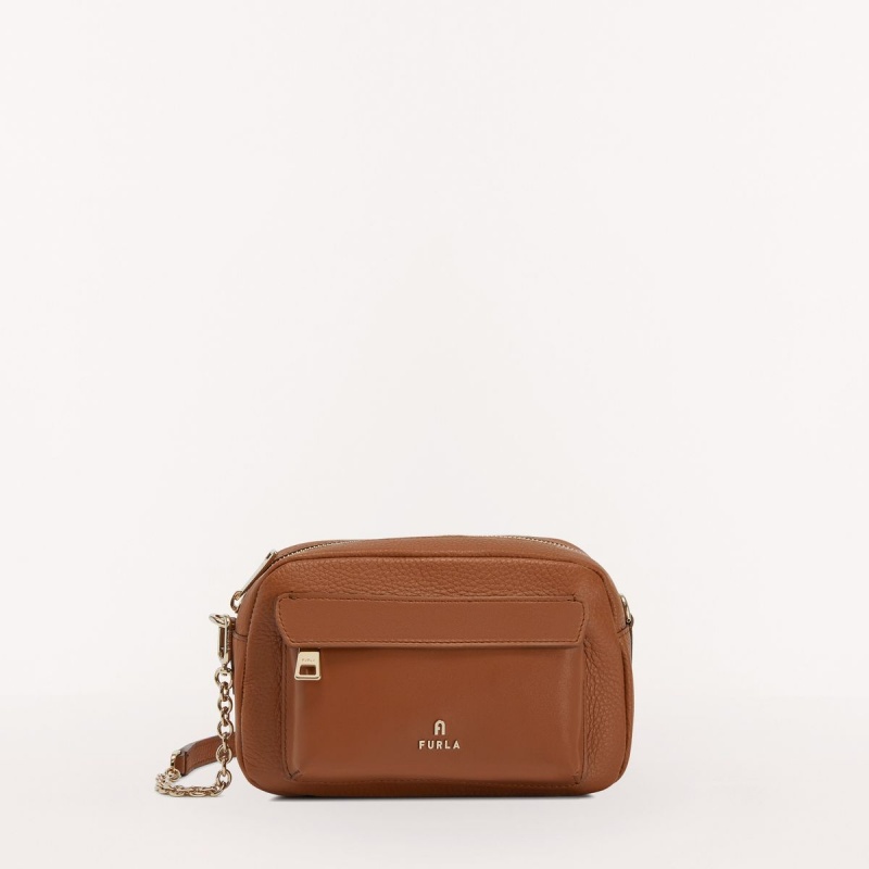 Crossbody Kabelka Furla FAVOLA Damske Hnede | 2814-UFGHX