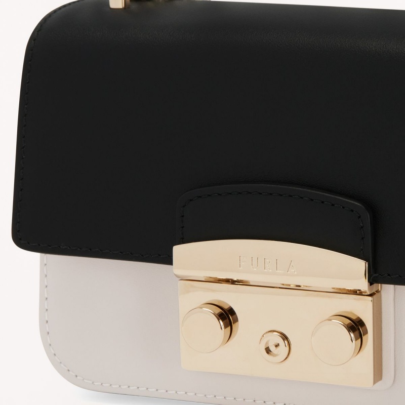 Crossbody Kabelka Furla METROPOLIS Damske Čierne | 2304-XTUOI