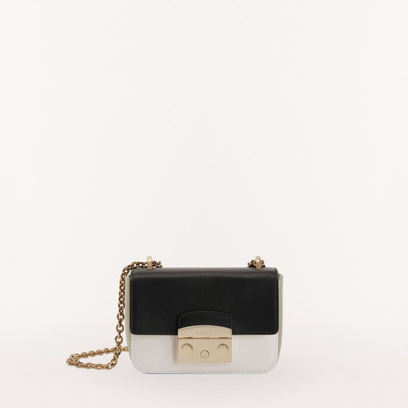 Crossbody Kabelka Furla METROPOLIS Damske Čierne | 2304-XTUOI