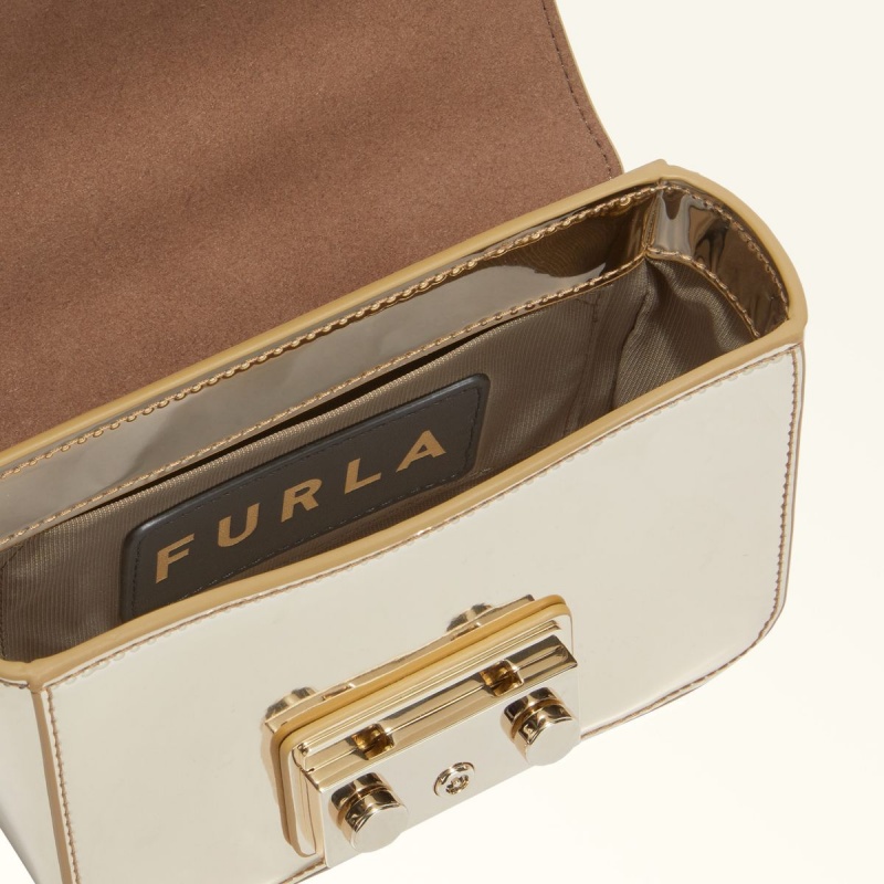 Crossbody Kabelka Furla METROPOLIS Damske Zlate | 2068-QVWEY