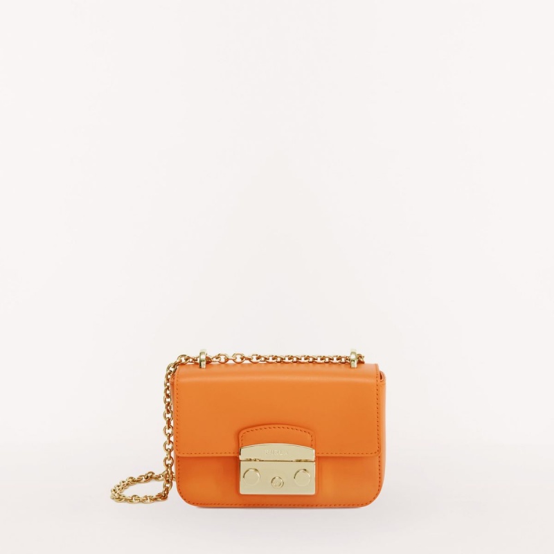 Crossbody Kabelka Furla METROPOLIS Damske Oranžové | 6093-BTZAH