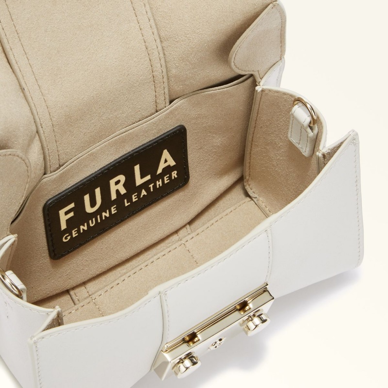 Crossbody Kabelka Furla METROPOLIS REMIX Damske Biele | 9356-MXWVI