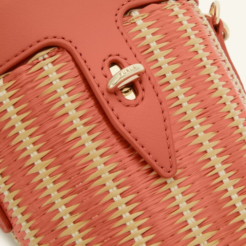 Crossbody Kabelka Furla NET Damske Červené Žlté | 2831-GZEDV