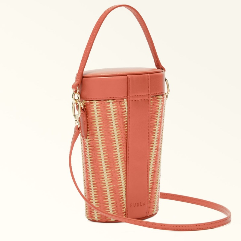 Crossbody Kabelka Furla NET Damske Červené Žlté | 2831-GZEDV