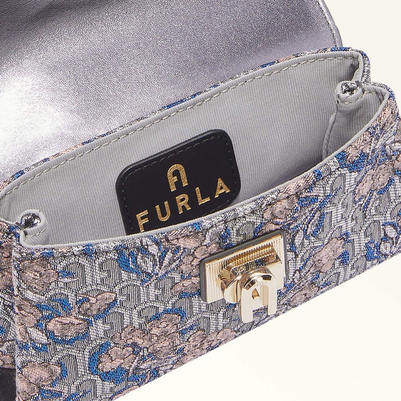 Mini Tašky Furla 1927 Damske Strieborne | 4760-UHVSE