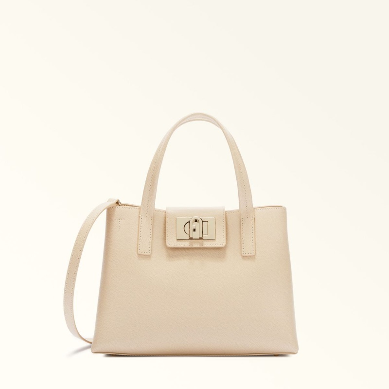 Totes Furla 1927 Damske Krém | 5834-BAEWJ