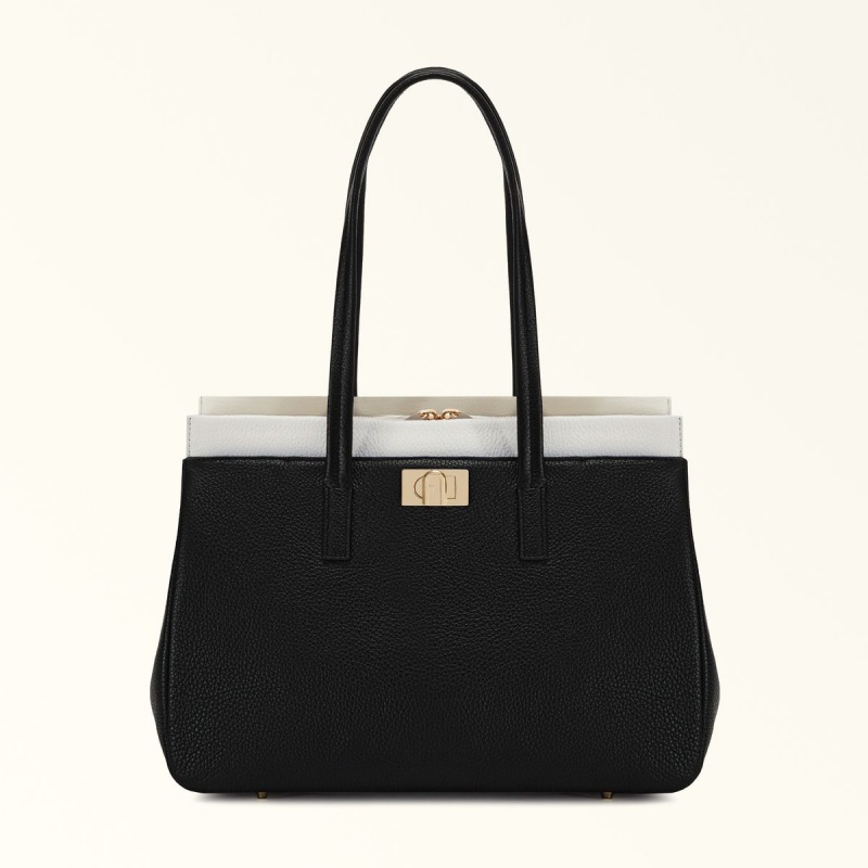 Totes Furla 1927 Damske Čierne | 1486-LJDFH