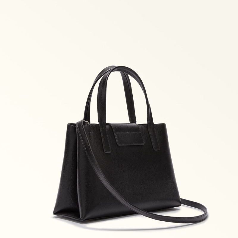 Totes Furla 1927 Damske Čierne | 4581-PGMAE