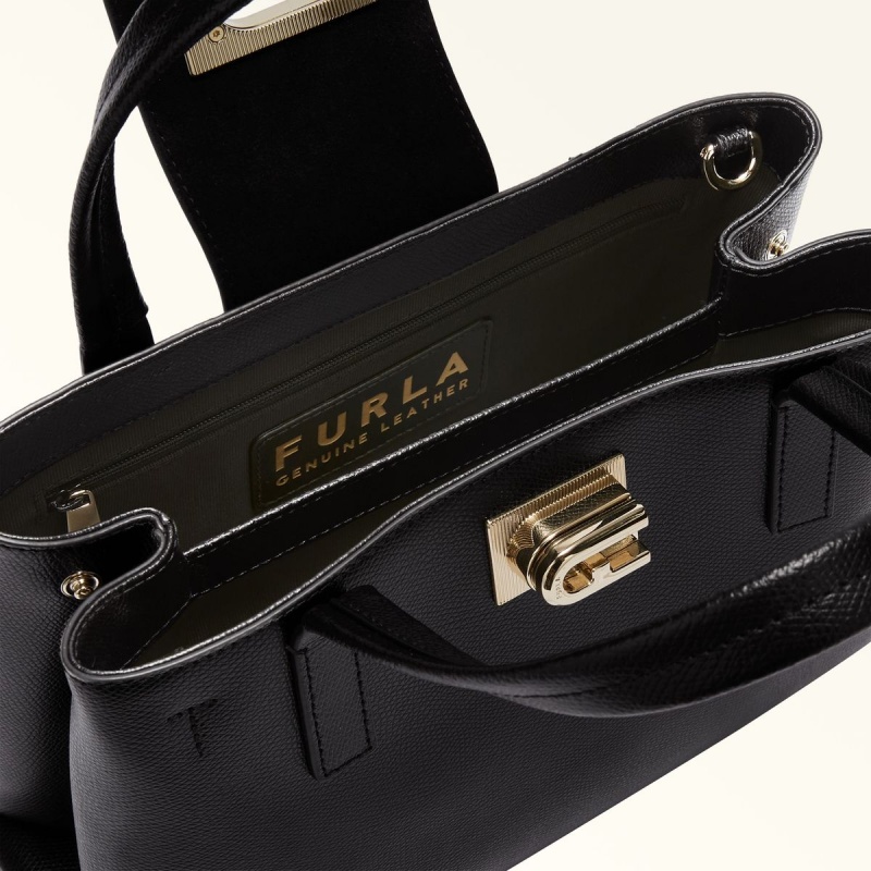 Totes Furla 1927 Damske Čierne | 4581-PGMAE