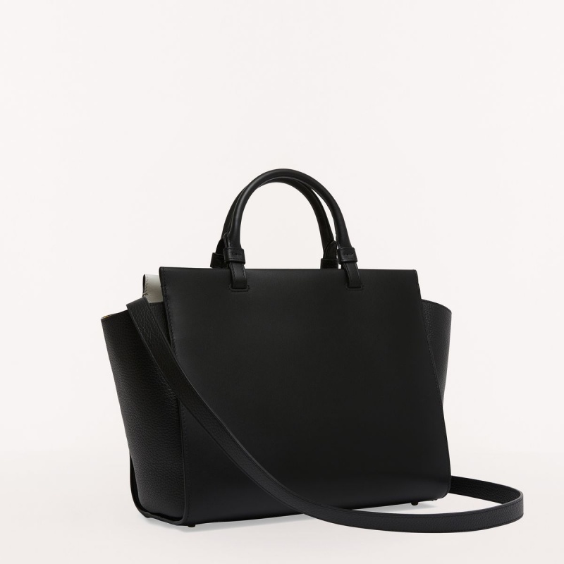 Totes Furla EMMA Damske Čierne | 8413-PRMDG