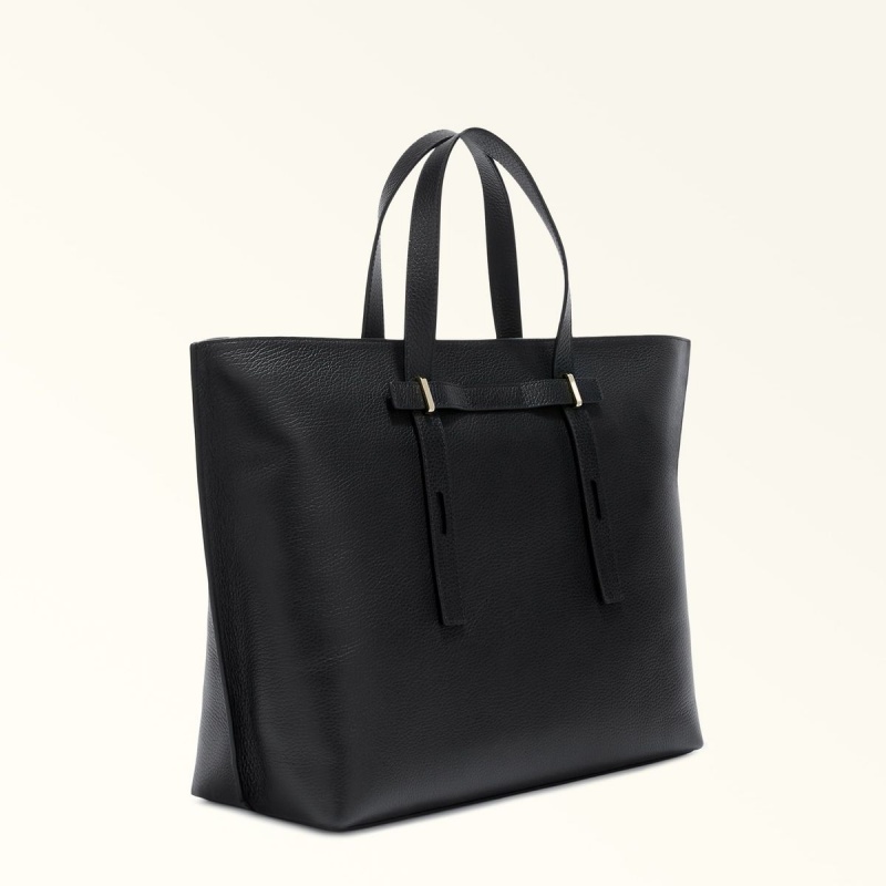 Totes Furla GIOVE Damske Čierne | 3819-ELOUD