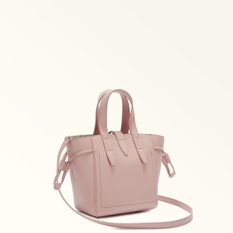 Totes Furla NET Damske Ruzove | 7861-NKQSF