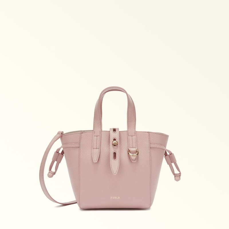 Totes Furla NET Damske Ruzove | 7861-NKQSF