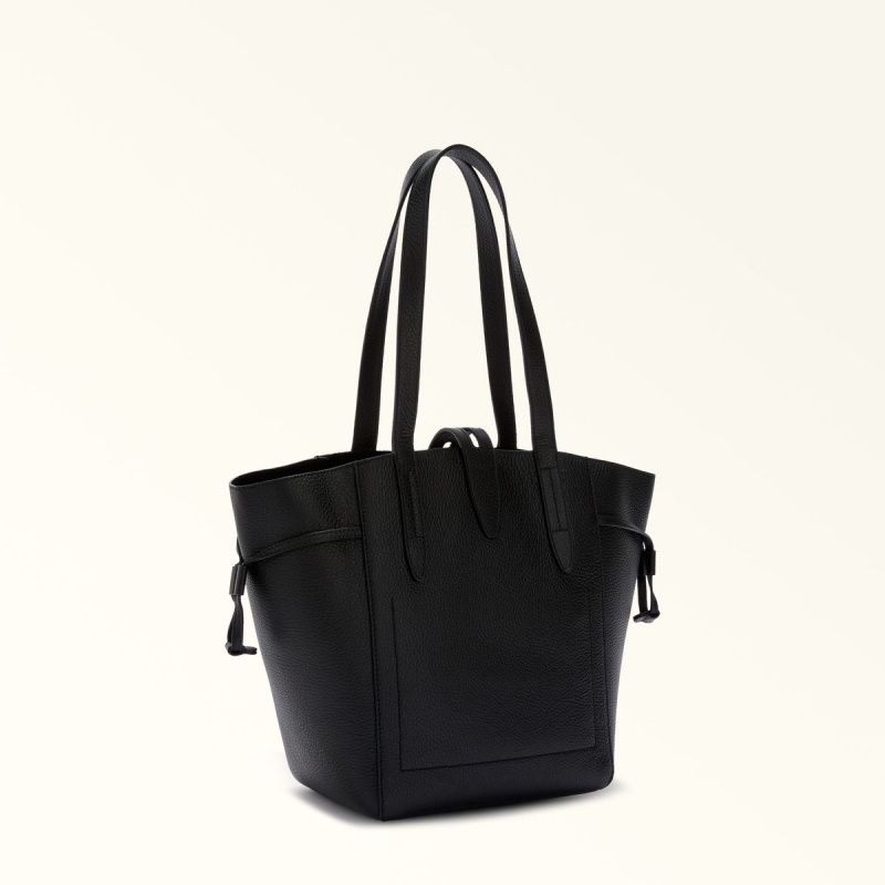 Totes Furla NET Damske Čierne | 3287-XRJGD