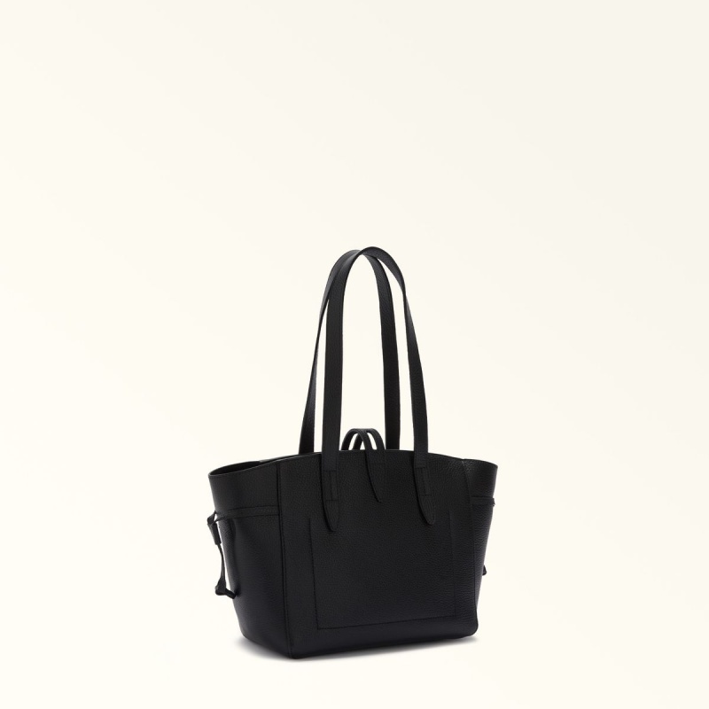 Totes Furla NET Damske Čierne | 6247-FSPRE