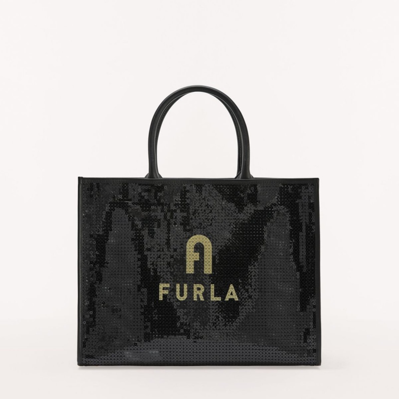 Totes Furla OPPORTUNITY Damske Čierne | 3605-NLUPV