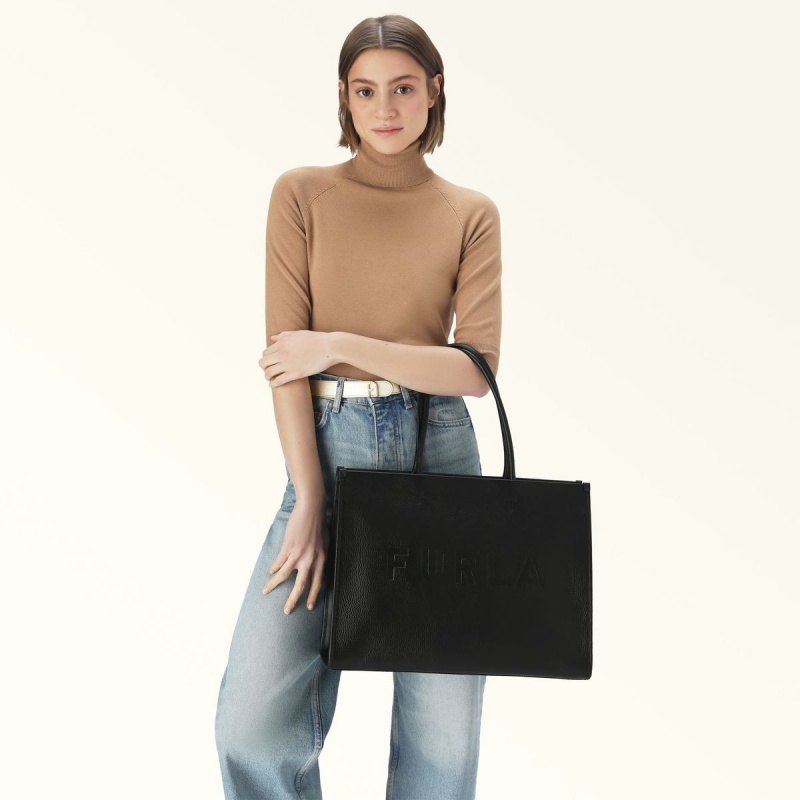 Totes Furla OPPORTUNITY Damske Čierne | 3726-PMUSR