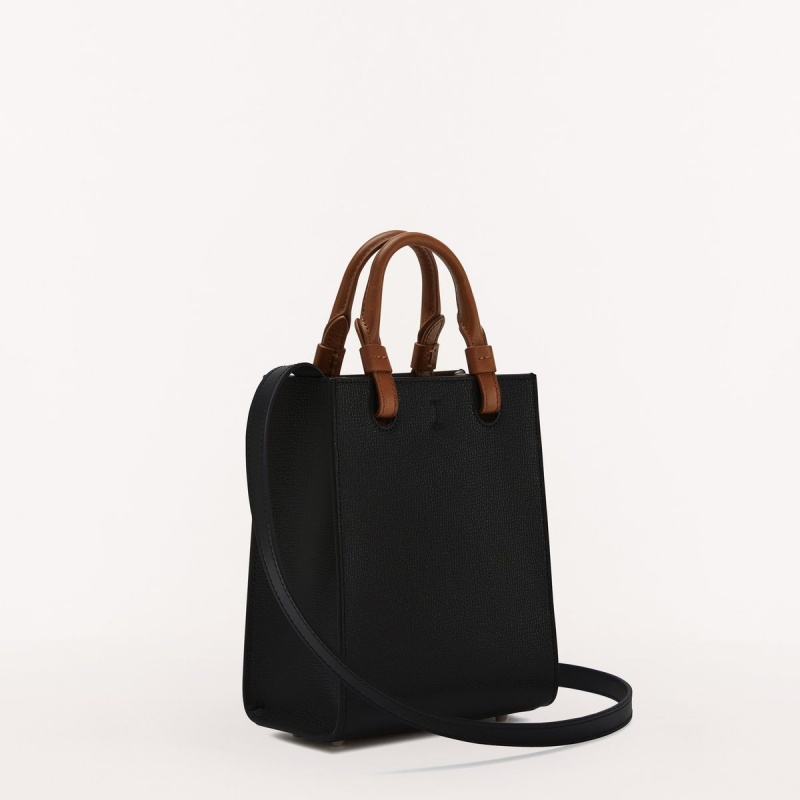 Totes Furla VARSITY STYLE Damske Čierne | 5478-LOBZI