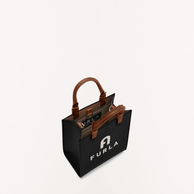 Totes Furla VARSITY STYLE Damske Čierne | 5478-LOBZI